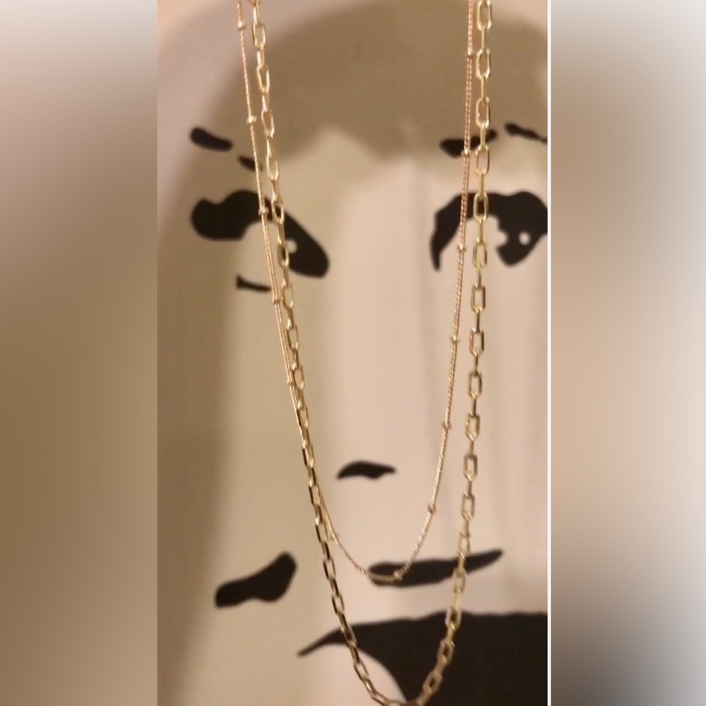 😍 🎉NWT! Brand “EACH” (2) Gold Necklaces 🎊